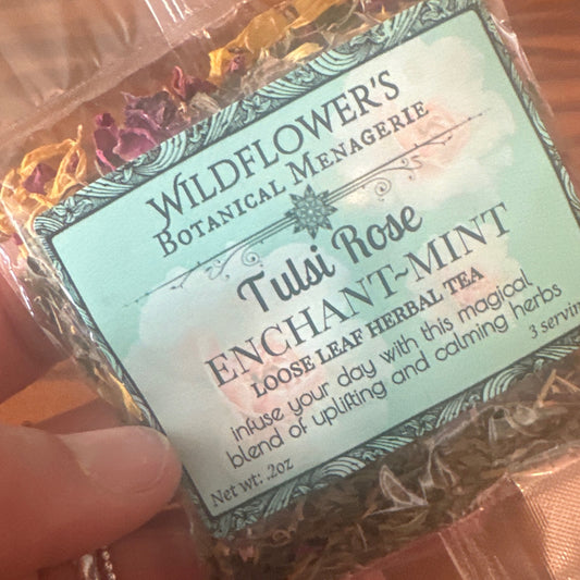 Tulsi Rose Enchant-Mint herbal tea